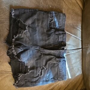 American Eagle Outfitters Black Denim Shorts